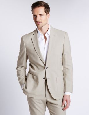 Linen Rich Regular Fit Jacket